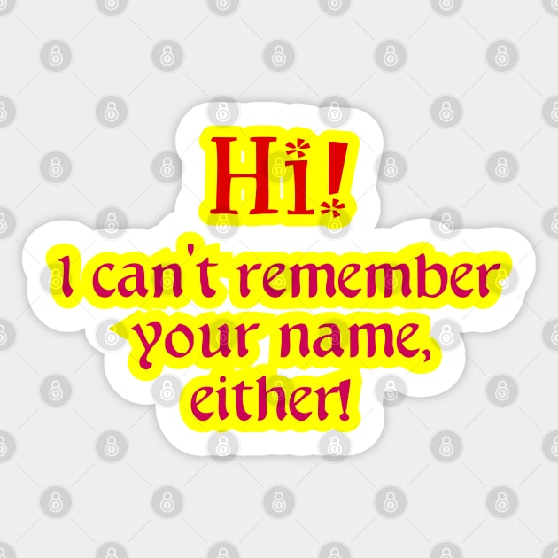 Hi! Sticker by SnarkCentral